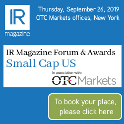 IR Magazine Forum & Awards – Small Cap US 2019 – book your seats!