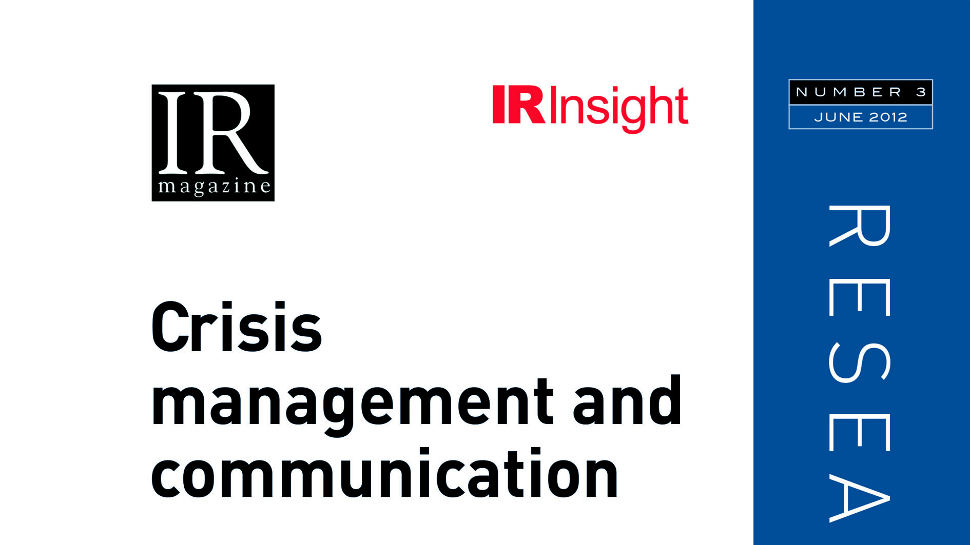 Communication and Crisis
