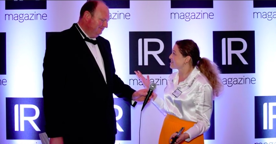  Chandler Benet, Ocado Group  talks to us at the IR Magazine Awards Europe - 2022