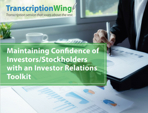 Maintaining confidence of investors/stockholders with an investor relations toolkit