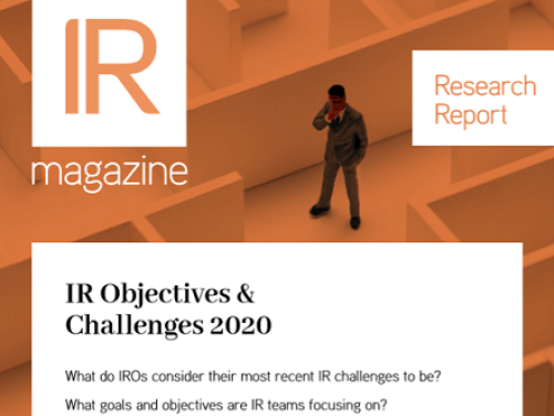 IR Objectives & Challenges report now available