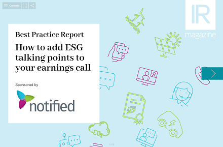 Best Practice Report – How to add ESG talking points to your earnings calls